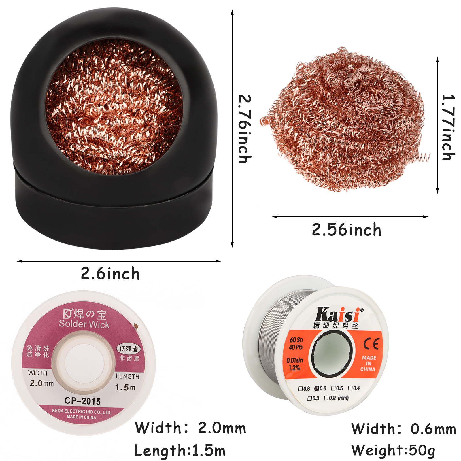💖hot sale🎈 tantuoye bộ 5 dụng cụ làm sạch mỏ hàn sắt