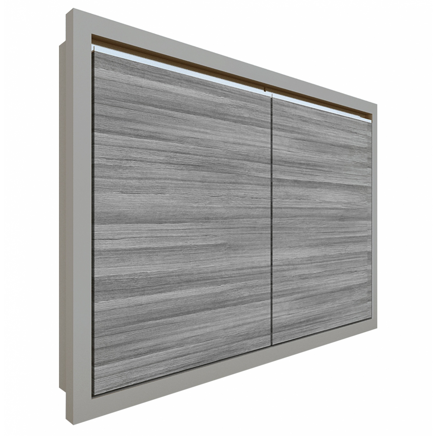 Meymey_Mall-MJ บานซิงค์คู่ทึบตรง SAV-S608-GW สีเทาลายไม้ ถูกจริงไม่จกตา ราคา 2,388 บาท*ส่งฟรี