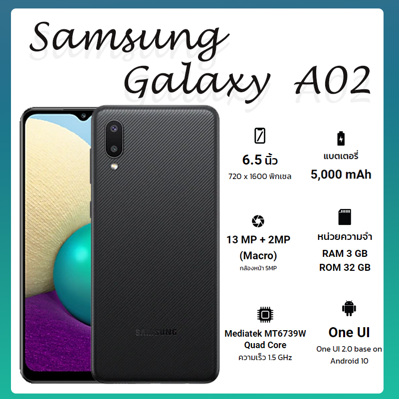 Samsung Galaxy A02 (Ram3GB/Rom32GB) By Lazada Superiphone