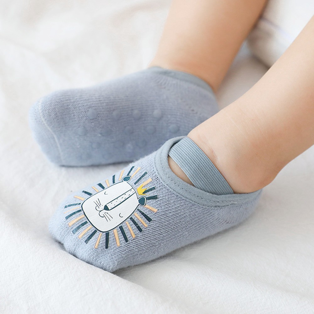 แฟชั่นเด็กการ์ตูนพิมพ์ Sole นุ่มถุงเท้าเด็กทารกหญิงชายเด็กวัยหัดเดิน Anti-Slip พื้นถุงเท้าสำหรับของขวัญเด็ก