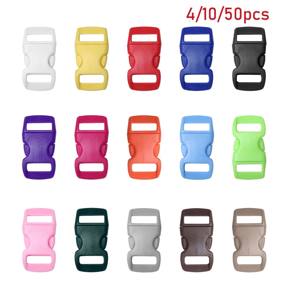 SOLVENCY 4 10 50pcs Hàng Hot Nhựa 3 8 andquot 10mm Cong Dây đeo cổ cho chó