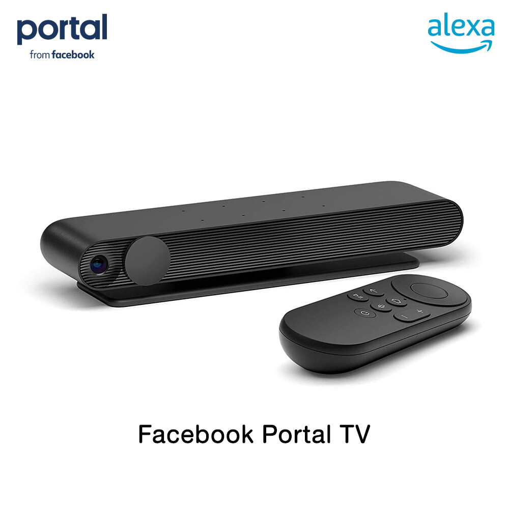 Facebook Portal TV  Smart Video Calling on Your TV with Alexa อุปกรณ์เสริมวิดีโอคอลผ่านทีวี สามารถรองรับสตรีมมิ่ง Netflix ,Amazon Prime ,Spotify  รับประกัน 1 ปี By Mac Modern