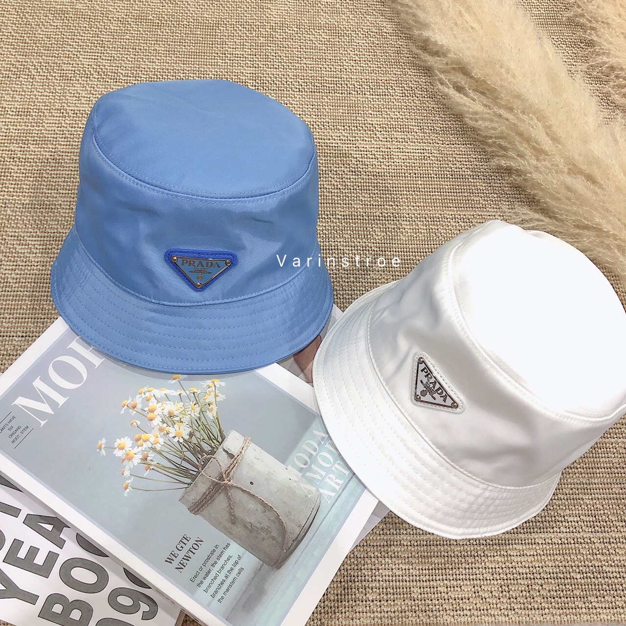 ้Hot new  ! หมวกPrada Bucket หมวกแฟชั่น งานดีที่ทุกคนต้องมีใส่ ดาราใส่เยอะมากกกก แบบจริง 1:1 แนะนำรีบมาซื้อกันด่วนน