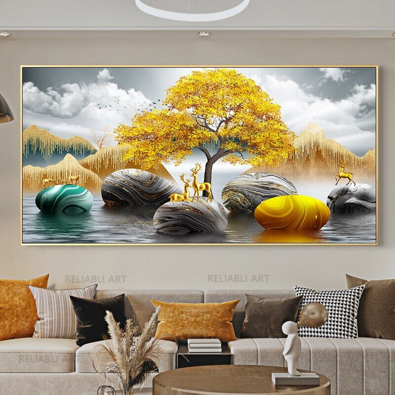 Chinese Feng Shui Golden Rich Tree