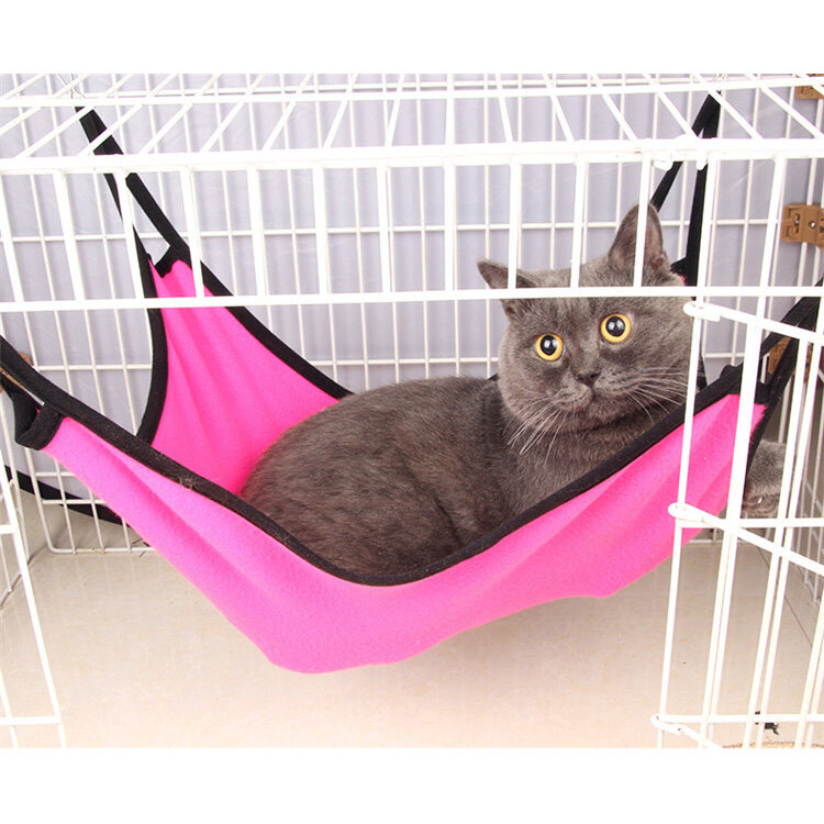 YUANTA เปลแมว ผ้านิ่ม สำหรับแขวนไว้ในกรง สำหรับนำแมวไปฝากเลี้ยง เปลแมว สำหรับแขวนไว้ในกรง สำหรับนำแมวไปฝากเลี้ยง เปลแมว Cat hammock