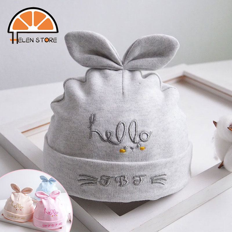 HSหมวกทารกแรกเกิดBaby Cotton Fetal Capหมวกเด็กแรกเกิดใหม่ 0-3 เดือน