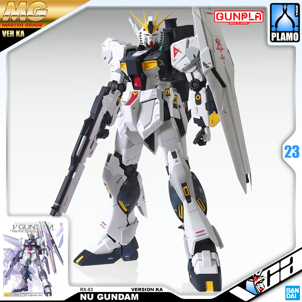 ⭐️ BANDAI GUNPLA MASTER GRADE MG 1/100 RX-93 NU GUNDAM VER KA ประกอบ หุ่นยนต์ โมเดล กันดั้ม กันพลา ของเล่น VCA GUNDAM ราคา 2,519 บาท*ส่งฟรี