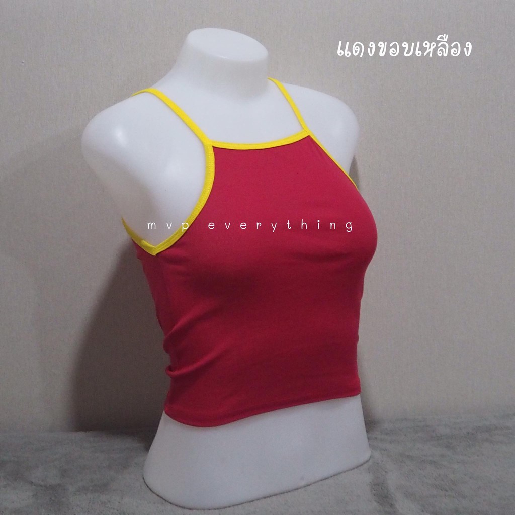 Hot สายเดี่ยววินเทจ ตัวละ 29฿ 4 ตัว 100฿ พร้อมส่ง เลื่อนดูสีด้านขวา