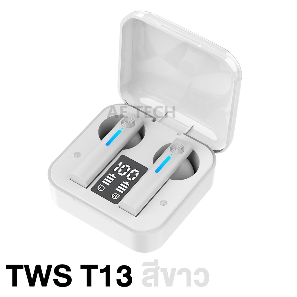 NEWTWS-T13 หูฟัง TWS Bluetooth 5.0 wireless Touch หูฟังไร้สาย เป็นแบบสัมผัส ไมด์ชัดใช้ได้กับทุกรุ่น