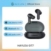 HAYLOU GT7 Wireless Earphones - Black, Bluetooth 5.2 TWS