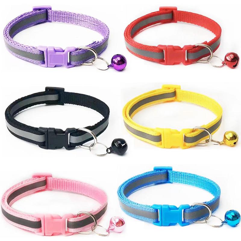 Nylon Vòng Cổ Cho Thú Cưng Cho Chó Mèo Vòng Cổ Phản Quang Chống Thất Lạc