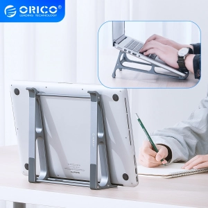 สินค้า ORICO Portable Vertical Laptop Stand Riser Alum Detachable Computer Stand Tablet Holder for 13-17 inch MacBook Notebook