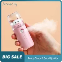 [Foreverlily Portable Nano Mist Sprayer 30ml Mini Facial Steamer Humidifier with USB Chargeable Home Sauna Cute Rabbit/Cow Shape Cleans Skin Pores USB Face Steamer,Foreverlily Portable Nano Mist Spray
