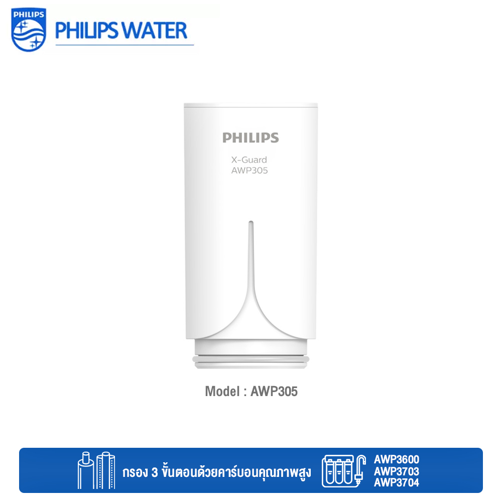 Philips Water AWP305 X-Guard ใส้กรองหัวก๊อกไส้กรองน้ำใช้งานกับรุ่น AWP3600 AWP3703 AWP3704 By MacModern