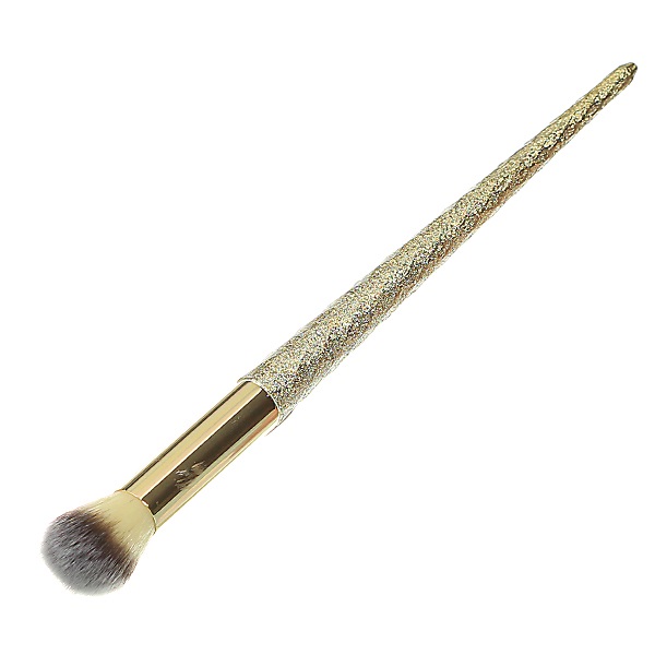 MEI LINDA GLITTER GOLD COLLECTION BRUSH (MD4230) : meilinda เมลินดา แปรงแต่งหน้า ขนนุ่ม x 1 ชิ้น abcmall