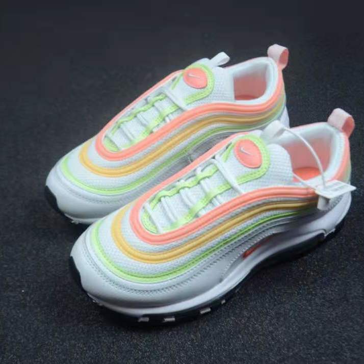 NikeNikeAIR MAX 97 รองเท้าผู้ชาย, รองเท้ากีฬากระสุน, เบาะอากาศยิ้ม, รองเท้าวิ่งลดแรงกระแทก CZ3574-130