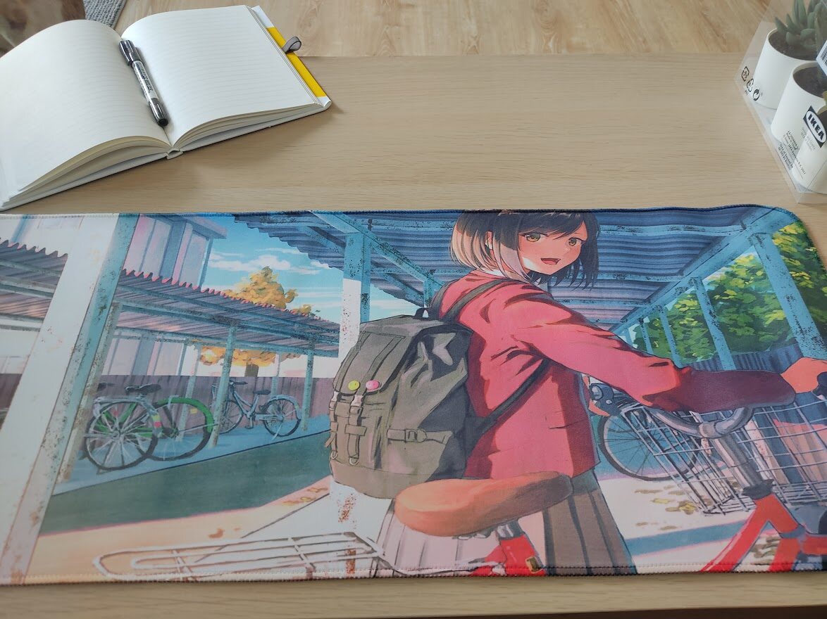 แผ่นรองเมาส์ แผ่นรองเขียน 80x30 และ 70x30 ขนาดใหญ่ ลายการ์ตูน อนิเมะ เกมส์ Gaming Mousepad Anime Game