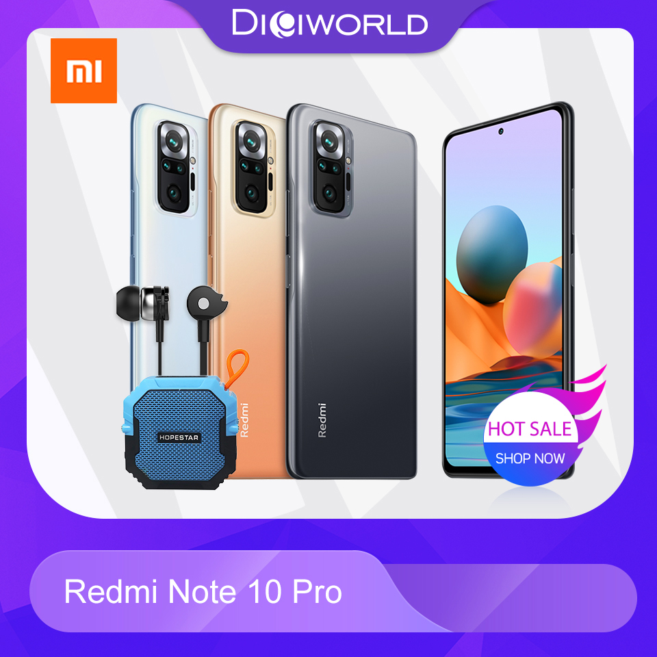 [รุ่นใหม่ล่าสุด] Xiaomi Redmi Note 10 Pro (Ram8GB/Rom128GB) หน้าจอ 6.67" AMOLED DotDisplay|แถมฟรี !!! หูฟัง In-Ear+ลำโพงบลูทูธ รับประกันศูนย์ไทย